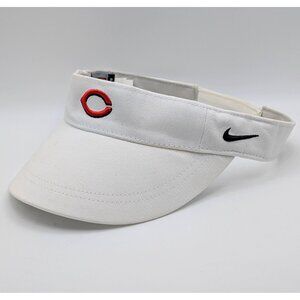 Cincinnati Reds Nike Visor Hat Strap Back White Red Women's MLB Baseball Shade
